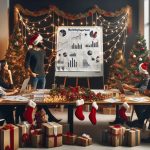 Новогоднее совещание людей в офисе