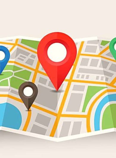 Карта с метками