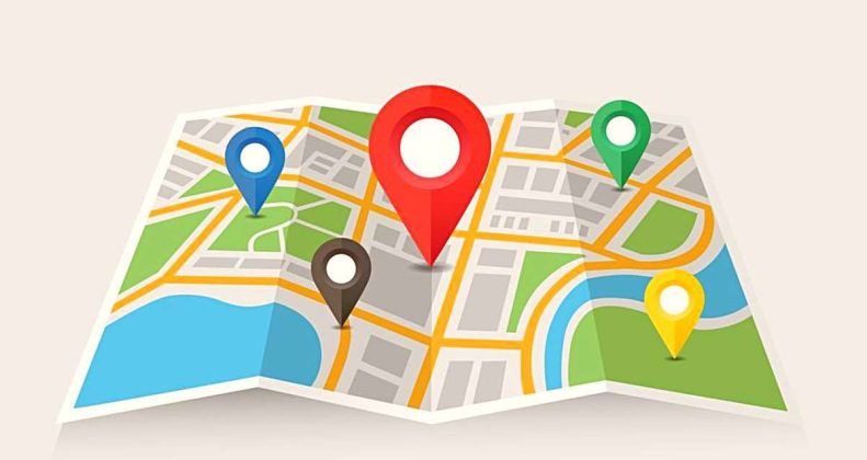 Карта с метками